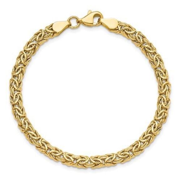 Leslie's 14K Gold Byzantine Bracelet - Picture 8 of 10